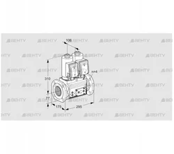 VCS6T65A05NNQGRE/PPPP/PPPP (88205033) Сдвоенный газовый клапан Kromschroder