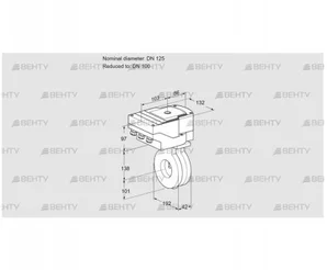 IBA125/100Z05/20-30W3E (88302062) Дроссельная заслонка Kromschroder