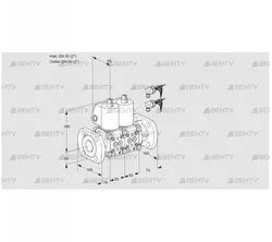 VCS3E50F/50F05NNWL6/PPPP/PPPP (88105711) Сдвоенный газовый клапан Kromschroder