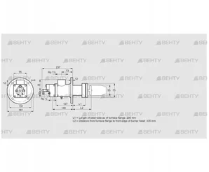 BIC 65/50HBR-200/335-(108)ER (84199339) Газовая горелка Kromschroder