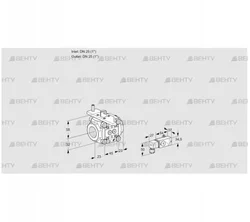 VFC125/25R05-15-2PP (88303233) Регулирующий клапан Kromschroder