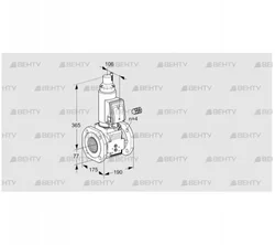 VAS665F05LWGR3B/PP/MM (88204035) Газовый клапан Kromschroder