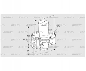 GDJ 20R04-4Z (03155062) Регулятор давления Kromschroder