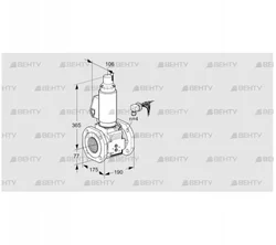 VAS665F05LWGLB/PP/PP (88207028) Газовый клапан Kromschroder