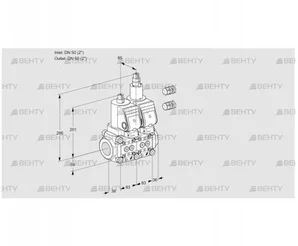 VCS3E50R/50R05NLWSR3/PPPP/PPPP (88106816) Сдвоенный газовый клапан Kromschroder