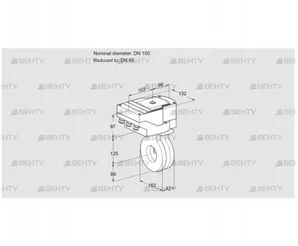 IBA100/65Z05/20-60W3E (88301179) Дроссельная заслонка Kromschroder