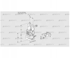 VAG2-/40R/NWAE (88004325) Газовый клапан с регулятором соотношения Kromschroder