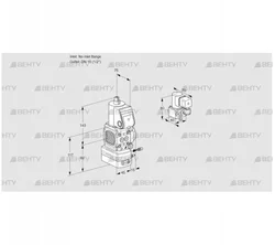 VAG1-/15R/NWBE (88026752) Газовый клапан с регулятором соотношения Kromschroder