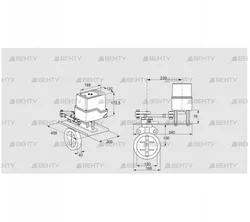 IDR150Z03D450GDW/50-30W20E (88302440) Дроссельная заслонка Kromschroder