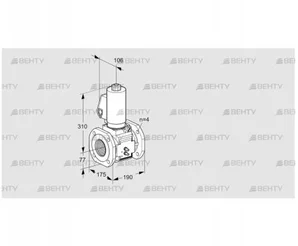 VAS6T65A05NKGLB/MM/MM (88203064) Газовый клапан Kromschroder