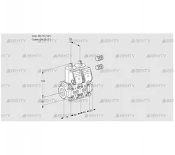 VCS1E15R/25R05NNWR3/PPPP/PPPP (88107772) Сдвоенный газовый клапан Kromschroder