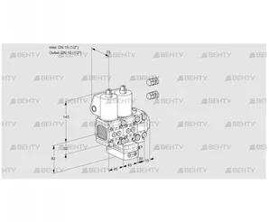 VCD1E15R/15R05FND-100VWL3/PPPP/PPPP (88104076) Регулятор давления Kromschroder