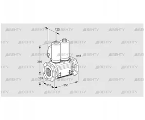 VCS8T100A05NNQSLB/PPPP/PPPP (88204361) Сдвоенный газовый клапан Kromschroder