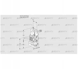 VAD1-/20R/NQ-25A (88014977) Газовый клапан с регулятором давления Kromschroder