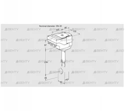 IBH40Z01A/40A2D (88303051) Дроссельная заслонка Kromschroder