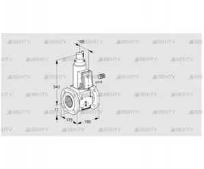 VAS665F05LQ3B/PP/PP (88202719) Газовый клапан Kromschroder