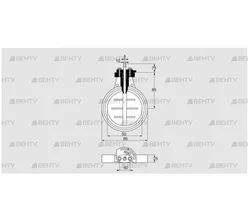 DKR 50Z03F100D (03149218) Дроссельная заслонка Kromschroder