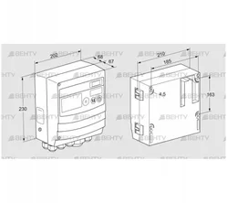 BCU480W2P2C0D0000K2E1-/LM400WF0O0E1- (88680222) Блок управления горением Kromschroder