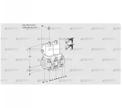 VCS1E15R/15R05NNWSL8/PPPP/PPPP (88101085) Сдвоенный газовый клапан Kromschroder