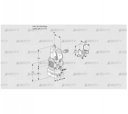 VAG1-/15R/NWBE (88030769) Газовый клапан с регулятором соотношения Kromschroder