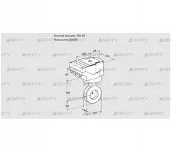 IBGF65/50Z05/20-60W3E (88301878) Дроссельная заслонка Kromschroder