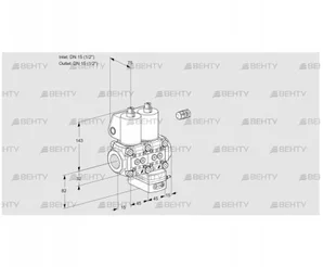 VCD1E15R/15R05ND-50WL/PPPP/PPPP (88107498) Регулятор давления Kromschroder