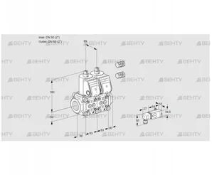 VCS3E50R/50R05NNWR3/2--3/PPPP (88100088) Сдвоенный газовый клапан Kromschroder