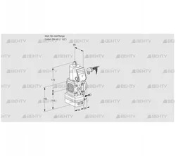 VAG2-/40R/NWAE (88017152) Газовый клапан с регулятором соотношения Kromschroder