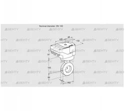 IBAF100Z05/20-15W3E (88302324) Дроссельная заслонка Kromschroder