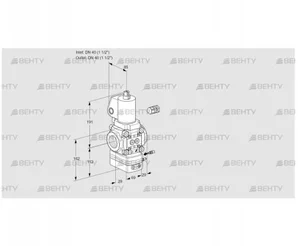 VAG240R/NWGLAE (88024250) Газовый клапан с регулятором соотношения Kromschroder