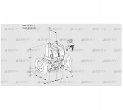 VCS3E50F/50F05NNKGR8/PPPP/PPPP (88107659) Сдвоенный газовый клапан Kromschroder