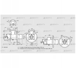 BIO 125KB-300/285-(20E)E (84199305) Газовая горелка Kromschroder