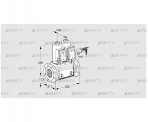 VCS8100F05NNWGRB/PPPP/PPPP (88207112) Сдвоенный газовый клапан Kromschroder