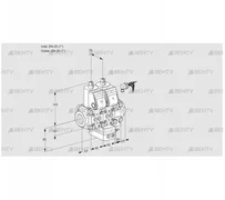 VCH1E25R/25R05NHEVWR/PPPP/PPPP (88100779) Клапан с регулятором расхода Kromschroder