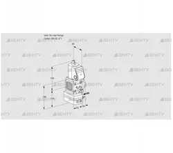 VAG3-/50R/NWAK (88032565) Газовый клапан с регулятором соотношения Kromschroder