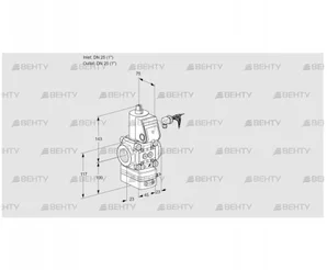 VAV125R/NWAK (88018916) Газовый клапан с регулятором соотношения Kromschroder