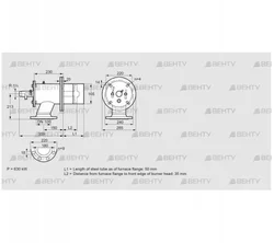 ZIO 165RM-50/35-(26)D (84246218) Газовая горелка Kromschroder