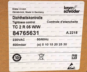 Блок контроля герметичности Kromschroder TC 2 R 05 W/W