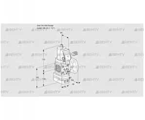 VAV2-/40F/NWSRAK (88030928) Газовый клапан с регулятором соотношения Kromschroder