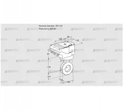 IBGF125/80Z05/20-60W3E (88302382) Дроссельная заслонка Kromschroder