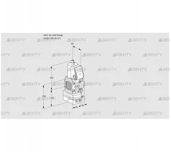 VAD3-/50R/NW-100A (88030913) Газовый клапан с регулятором давления Kromschroder