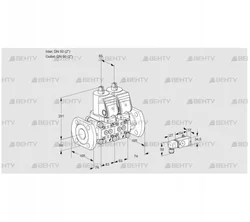 VCS3E50F/50F05NNWSR/4--3/PPPP (88103172) Сдвоенный газовый клапан Kromschroder