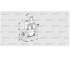 VCS665F05NLWR3B/PPPP/MMMM (88204471) Сдвоенный газовый клапан Kromschroder