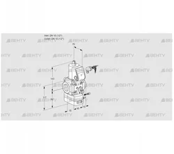 VAG115R/NWBE (88017656) Газовый клапан с регулятором соотношения Kromschroder