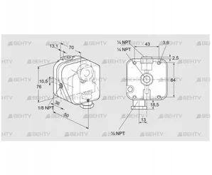 DG 150TG-42 (84447838) Датчик-реле давления газа Kromschroder