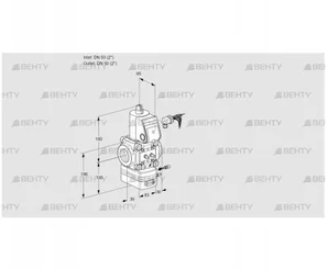 VAG350R/NWAE (88025081) Газовый клапан с регулятором соотношения Kromschroder