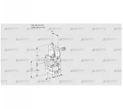 VAV115R/NQBK (88006607) Газовый клапан с регулятором соотношения Kromschroder