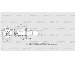 BIC 65HM-200/235-(72)E (84031039) Газовая горелка Kromschroder