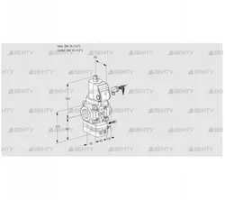 VAG115R/NWSRBE (88031860) Газовый клапан с регулятором соотношения Kromschroder