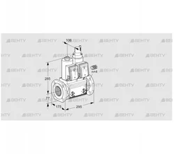 VCS665F05NLWR3B/MMMM/PPPP (88204920) Сдвоенный газовый клапан Kromschroder